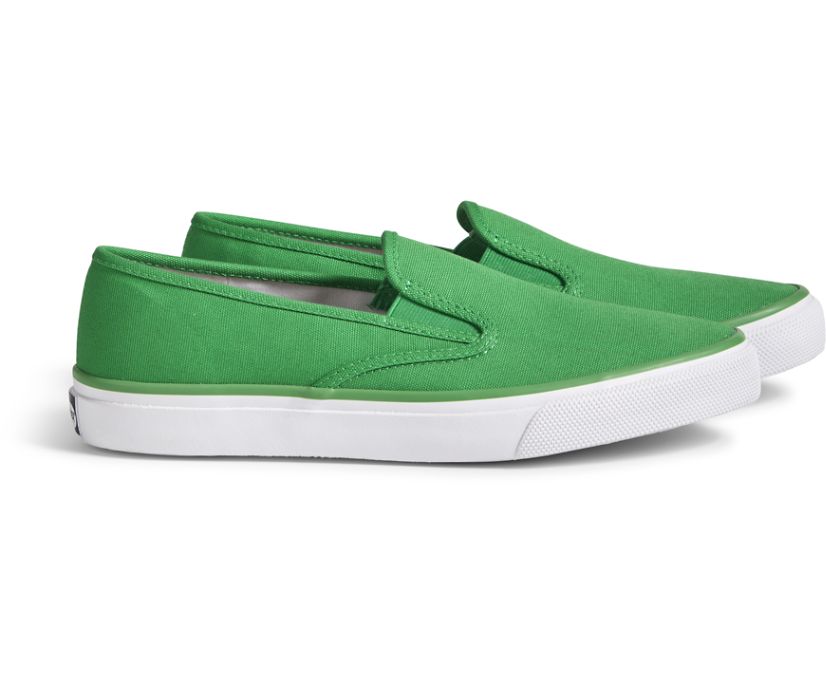 Sperry Cloud Slip On Deck Slip On Sneakers - Women's Slip On Sneakers - Green [HM7481596] Sperry Top